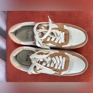 Madewell brown and cream trainers